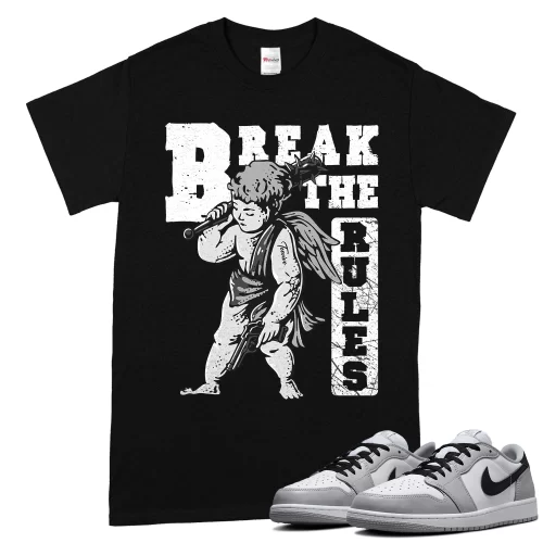 TeeVivo T-Shirt Match Air Jordan 1 Retro Low OG Barons Break the rules – Air Jordan 1 Shirt, AJ1 Shirt