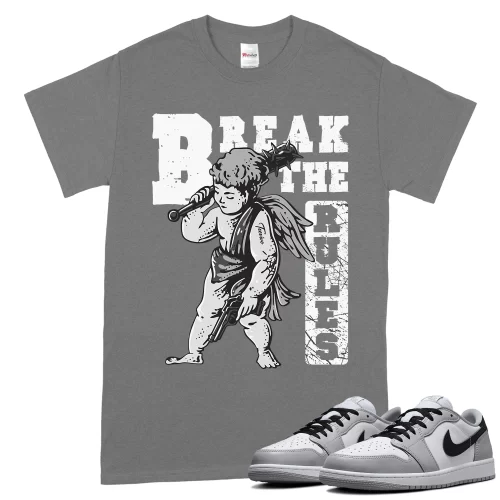 TeeVivo T-Shirt Match Air Jordan 1 Retro Low OG Barons Break the rules – Air Jordan 1 Shirt, AJ1 Shirt