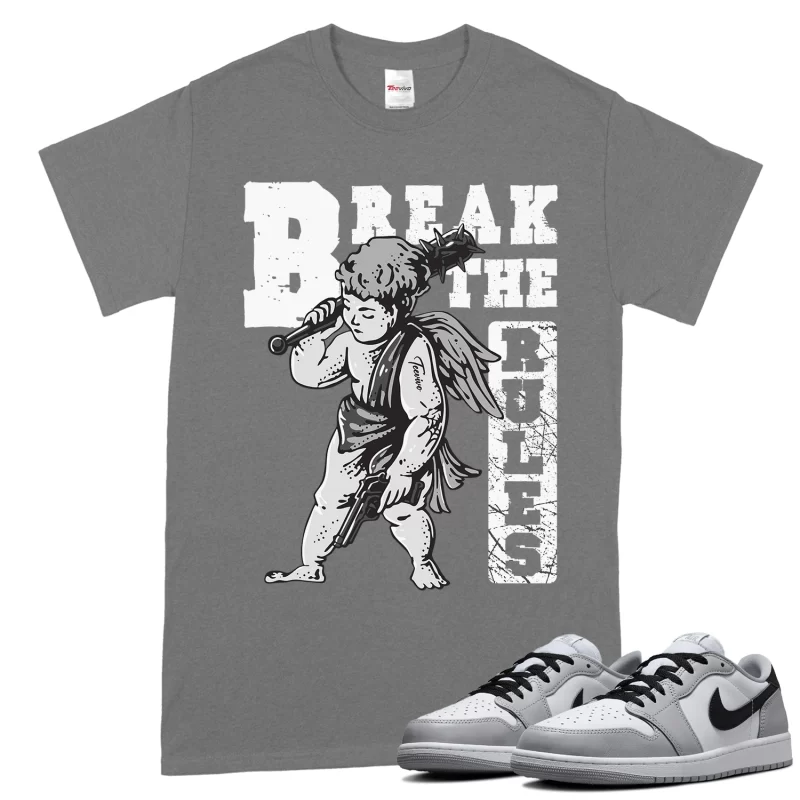 TeeVivo T-Shirt Match Air Jordan 1 Retro Low OG Barons Break the rules – Air Jordan 1 Shirt, AJ1 Shirt