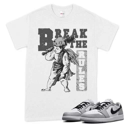 TeeVivo T-Shirt Match Air Jordan 1 Retro Low OG Barons Break the rules – Air Jordan 1 Shirt, AJ1 Shirt
