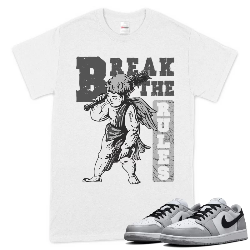 TeeVivo T-Shirt Match Air Jordan 1 Retro Low OG Barons Break the rules – Air Jordan 1 Shirt, AJ1 Shirt