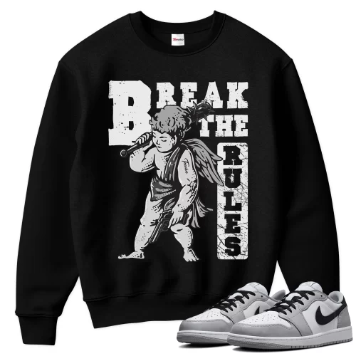 TeeVivo Sweatshirt Match Air Jordan 1 Retro Low OG Barons Break the rules – Air Jordan 1 Sweatshirt, AJ1 Sweatshirt