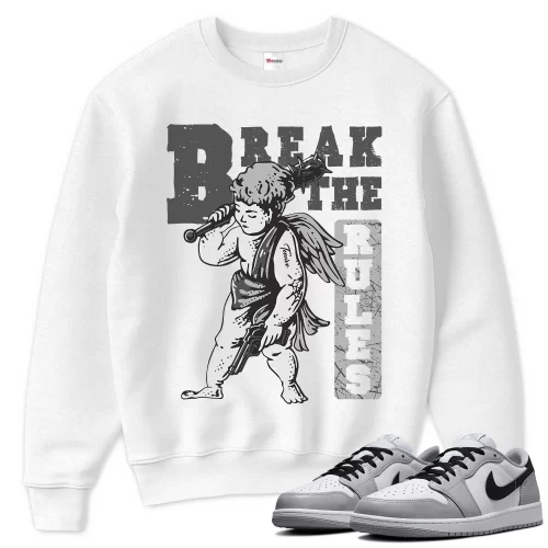 TeeVivo Sweatshirt Match Air Jordan 1 Retro Low OG Barons Break the rules – Air Jordan 1 Sweatshirt, AJ1 Sweatshirt