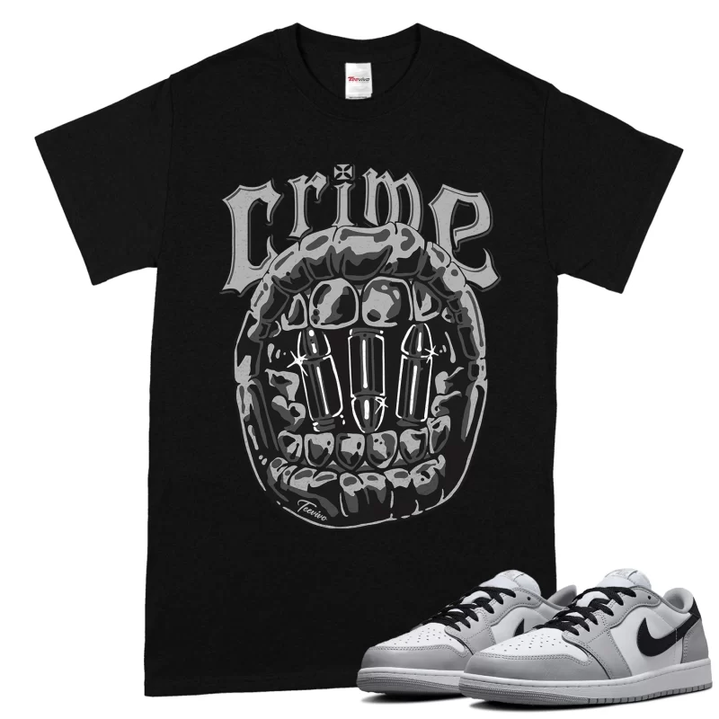 TeeVivo T-Shirt Match Air Jordan 1 Retro Low OG Barons Crime – Air Jordan 1 Shirt, AJ1 Shirt
