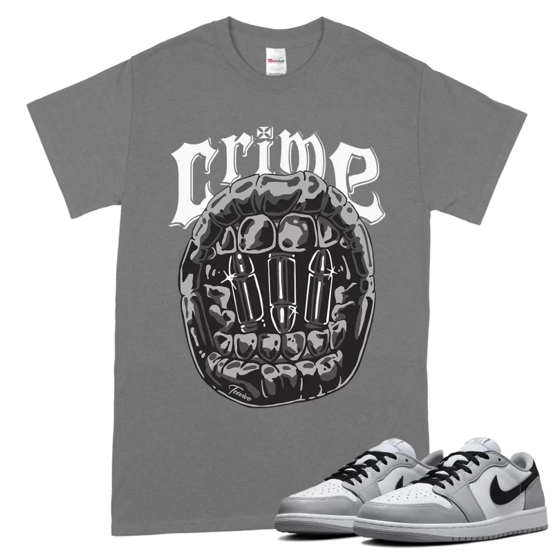 TeeVivo T-Shirt Match Air Jordan 1 Retro Low OG Barons Crime – Air Jordan 1 Shirt, AJ1 Shirt
