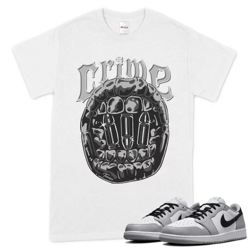 TeeVivo T-Shirt Match Air Jordan 1 Retro Low OG Barons Crime – Air Jordan 1 Shirt, AJ1 Shirt