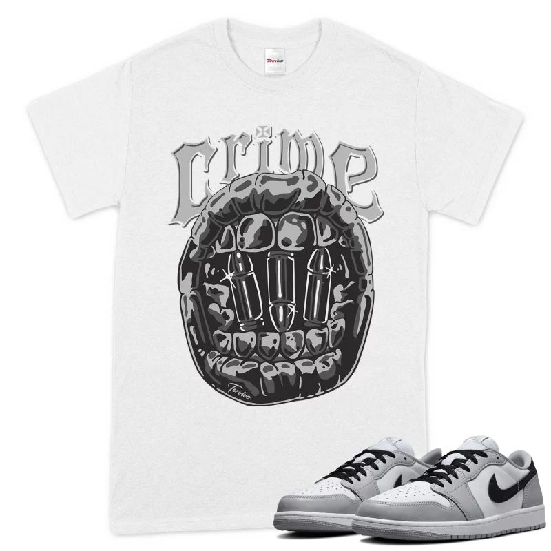 TeeVivo T-Shirt Match Air Jordan 1 Retro Low OG Barons Crime – Air Jordan 1 Shirt, AJ1 Shirt