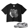 TeeVivo Crop Top Match Air Jordan 1 Retro Low OG Barons Gambling – Air Jordan 1 Crop Top, AJ1 Crop Top