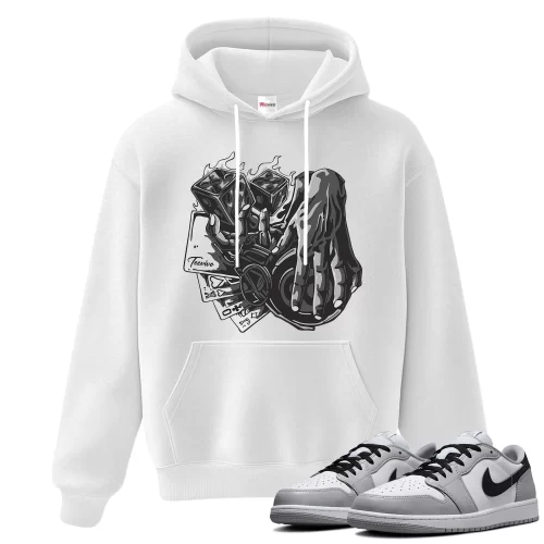 TeeVivo Hoodie Match Air Jordan 1 Retro Low OG Barons Gambling – Air Jordan 1 Hoodie, AJ1 Hoodie