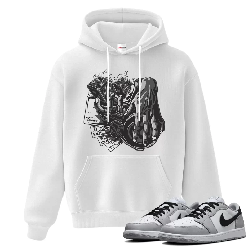 TeeVivo Hoodie Match Air Jordan 1 Retro Low OG Barons Gambling – Air Jordan 1 Hoodie, AJ1 Hoodie