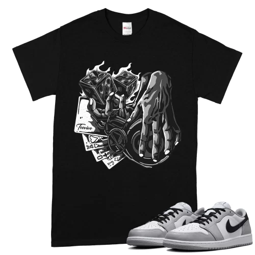 TeeVivo T-Shirt Match Air Jordan 1 Retro Low OG Barons Gambling – Air Jordan 1 Shirt, AJ1 Shirt