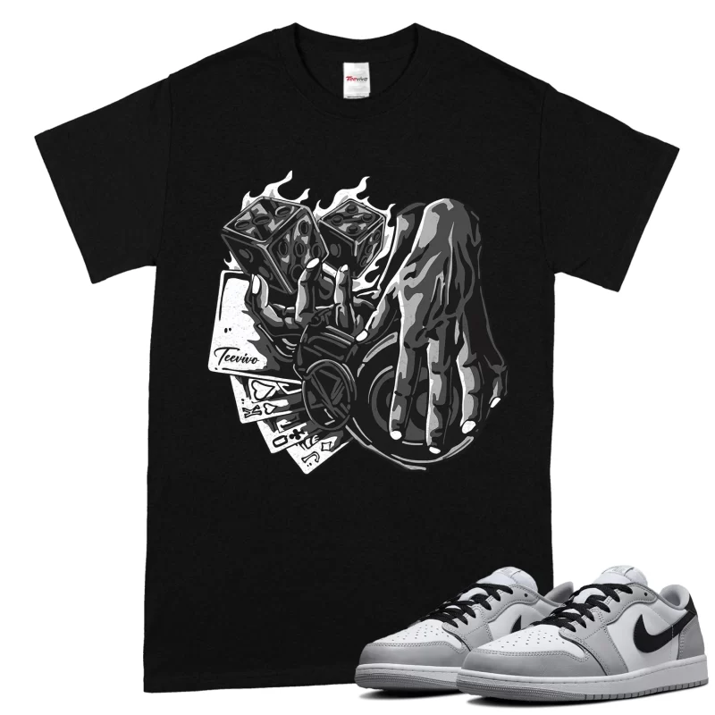 TeeVivo T-Shirt Match Air Jordan 1 Retro Low OG Barons Gambling – Air Jordan 1 Shirt, AJ1 Shirt