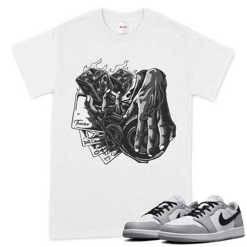 TeeVivo T-Shirt Match Air Jordan 1 Retro Low OG Barons Gambling – Air Jordan 1 Shirt, AJ1 Shirt