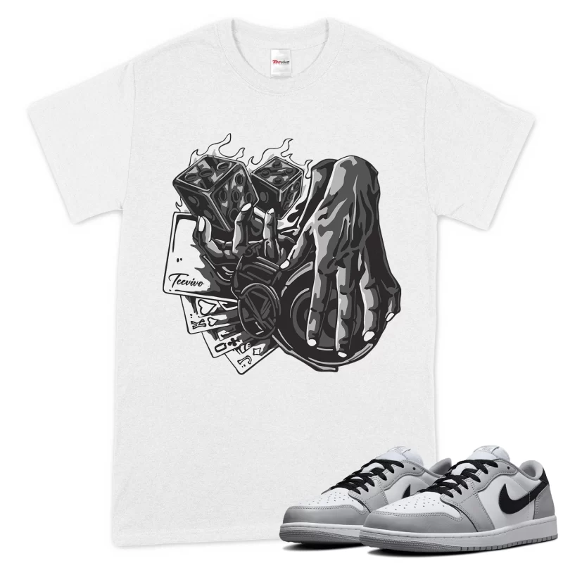 TeeVivo T-Shirt Match Air Jordan 1 Retro Low OG Barons Gambling – Air Jordan 1 Shirt, AJ1 Shirt