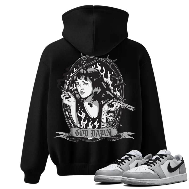 TeeVivo Hoodie Match Air Jordan 1 Retro Low OG Barons God Daaamn – Air Jordan 1 Hoodie, AJ1 Hoodie