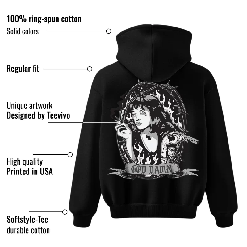 TeeVivo Hoodie Match Air Jordan 1 Retro Low OG Barons God Daaamn – Air Jordan 1 Hoodie, AJ1 Hoodie