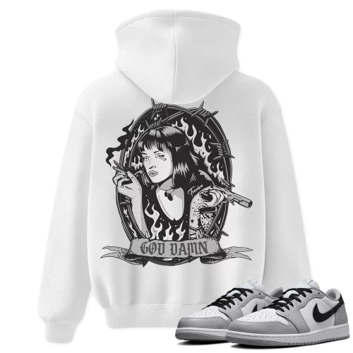 TeeVivo Hoodie Match Air Jordan 1 Retro Low OG Barons God Daaamn – Air Jordan 1 Hoodie, AJ1 Hoodie