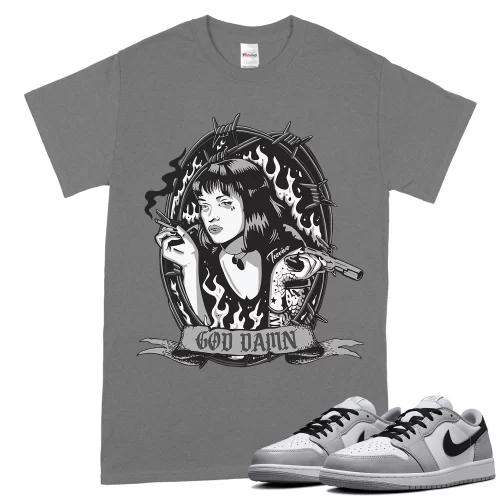 TeeVivo T-Shirt Match Air Jordan 1 Retro Low OG Barons God Daaamn – Air Jordan 1 Shirt, AJ1 Shirt