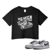 TeeVivo Crop Top Match Air Jordan 1 Retro Low OG Barons Heaven vibes – Air Jordan 1 Crop Top, AJ1 Crop Top