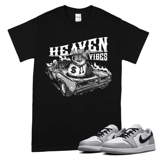 TeeVivo T-Shirt Match Air Jordan 1 Retro Low OG Barons Heaven vibes – Air Jordan 1 Shirt, AJ1 Shirt