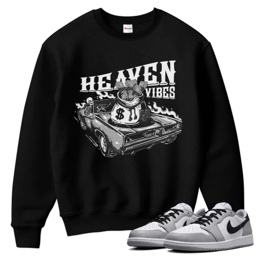 TeeVivo Sweatshirt Match Air Jordan 1 Retro Low OG Barons Heaven vibes – Air Jordan 1 Sweatshirt, AJ1 Sweatshirt