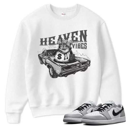 TeeVivo Sweatshirt Match Air Jordan 1 Retro Low OG Barons Heaven vibes – Air Jordan 1 Sweatshirt, AJ1 Sweatshirt