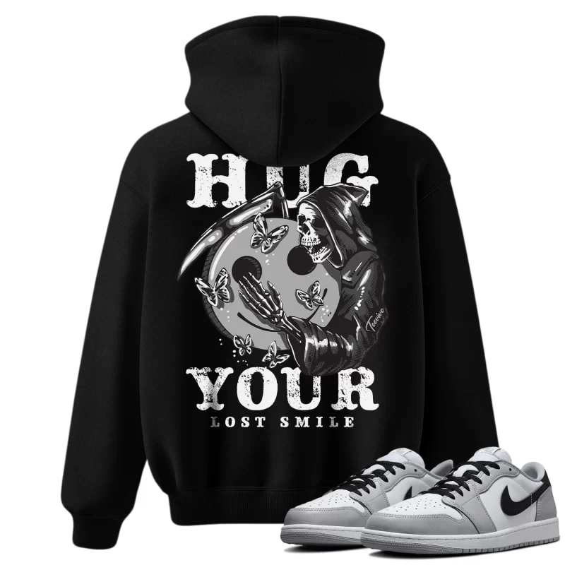 TeeVivo Hoodie Match Air Jordan 1 Retro Low OG Barons Hug your lost smile – Air Jordan 1 Hoodie, AJ1 Hoodie