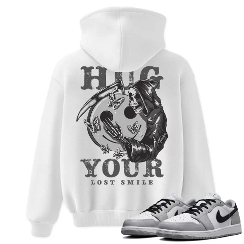 TeeVivo Hoodie Match Air Jordan 1 Retro Low OG Barons Hug your lost smile – Air Jordan 1 Hoodie, AJ1 Hoodie