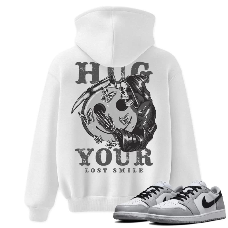 TeeVivo Hoodie Match Air Jordan 1 Retro Low OG Barons Hug your lost smile – Air Jordan 1 Hoodie, AJ1 Hoodie