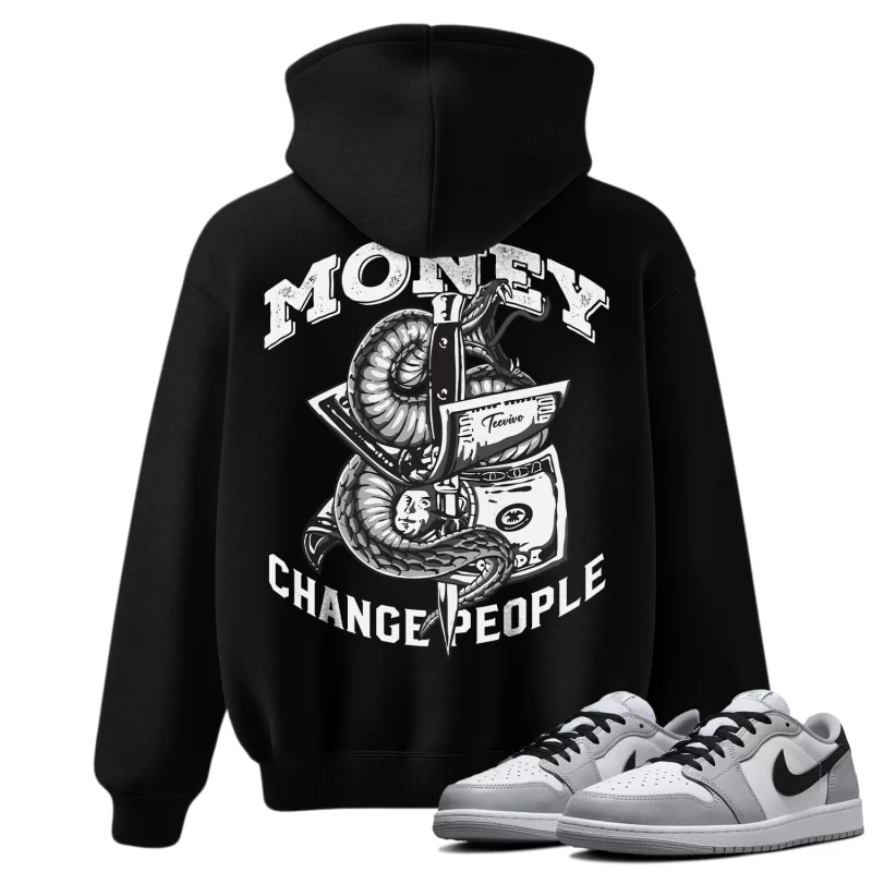 TeeVivo Hoodie Match Air Jordan 1 Retro Low OG Barons Money change people – Air Jordan 1 Hoodie, AJ1 Hoodie