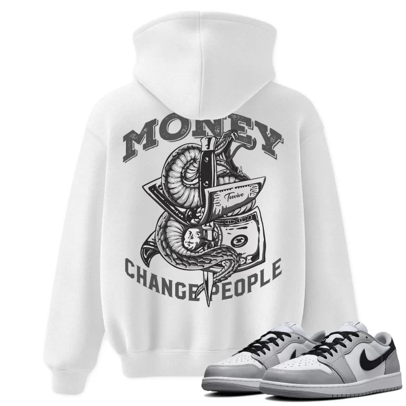 TeeVivo Hoodie Match Air Jordan 1 Retro Low OG Barons Money change people – Air Jordan 1 Hoodie, AJ1 Hoodie
