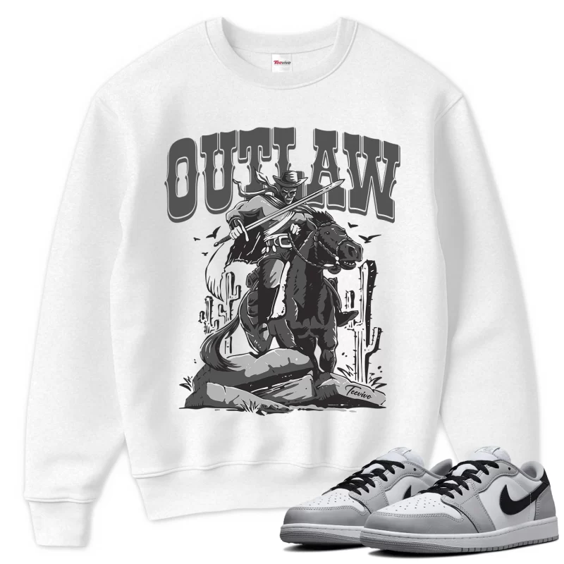 TeeVivo Sweatshirt Match Air Jordan 1 Retro Low OG Barons Outlaw – Air Jordan 1 Sweatshirt, AJ1 Sweatshirt