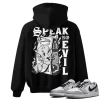 TeeVivo Hoodie Match Air Jordan 1 Retro Low OG Barons Speak no evil – Air Jordan 1 Hoodie, AJ1 Hoodie