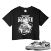 TeeVivo Crop Top Match Air Jordan 1 Retro Low OG Barons Trust no one – Air Jordan 1 Crop Top, AJ1 Crop Top