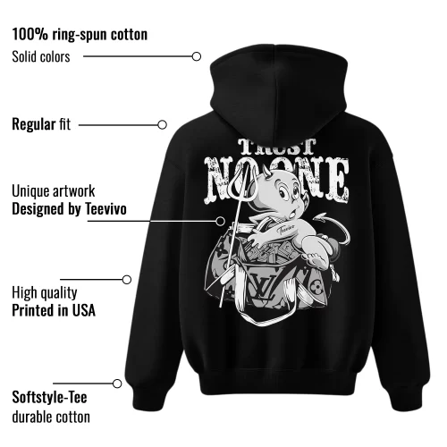 TeeVivo Hoodie Match Air Jordan 1 Retro Low OG Barons Trust no one – Air Jordan 1 Hoodie, AJ1 Hoodie