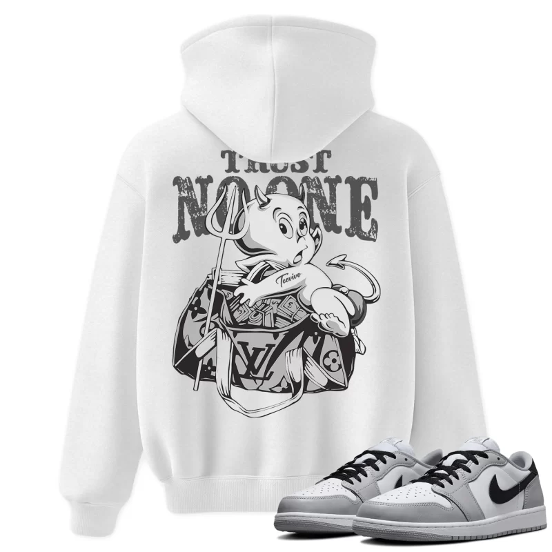 TeeVivo Hoodie Match Air Jordan 1 Retro Low OG Barons Trust no one – Air Jordan 1 Hoodie, AJ1 Hoodie