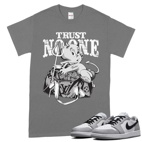 TeeVivo T-Shirt Match Air Jordan 1 Retro Low OG Barons Trust no one – Air Jordan 1 Shirt, AJ1 Shirt