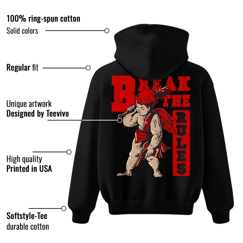 TeeVivo Hoodie Match Air Jordan 1 Retro Low OG Black Toe Break the rules – Air Jordan 1 Hoodie, AJ1 Hoodie