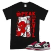 TeeVivo T-Shirt Match Air Jordan 1 Retro Low OG Black Toe Speak no evil – Air Jordan 1 Shirt, AJ1 Shirt