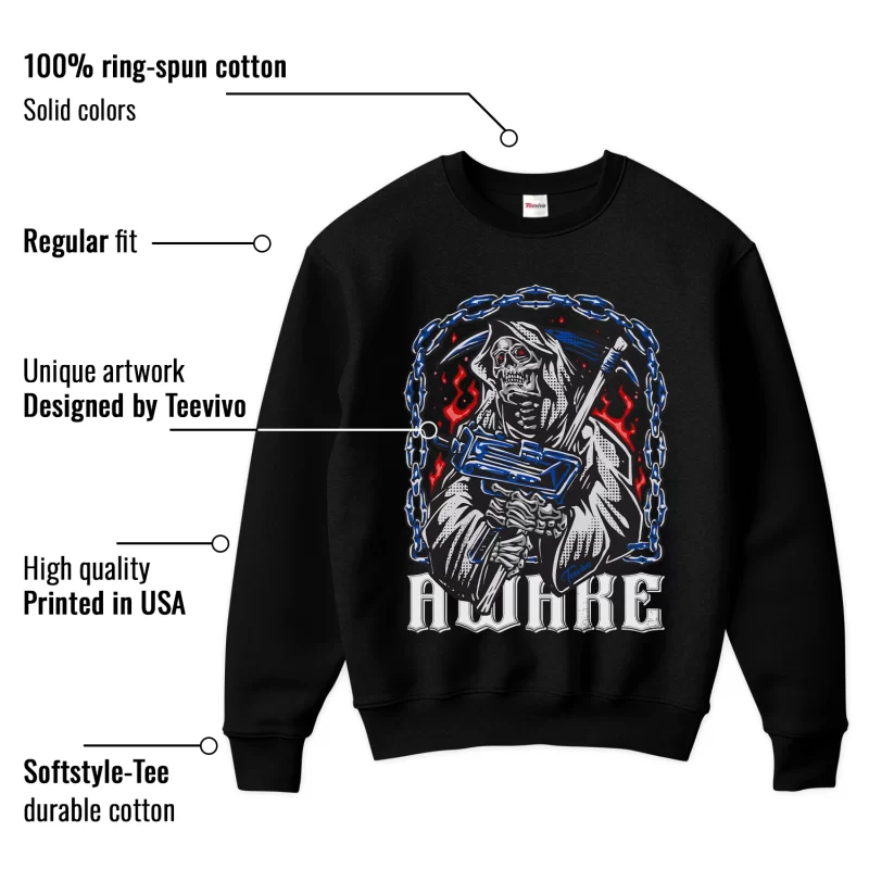 TeeVivo Sweatshirt Match Air Jordan 1 Retro Low OG Game Royal Awake – Air Jordan 1 Sweatshirt, AJ1 Sweatshirt
