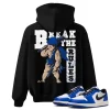 TeeVivo Hoodie Match Air Jordan 1 Retro Low OG Game Royal Break the rules – Air Jordan 1 Hoodie, AJ1 Hoodie