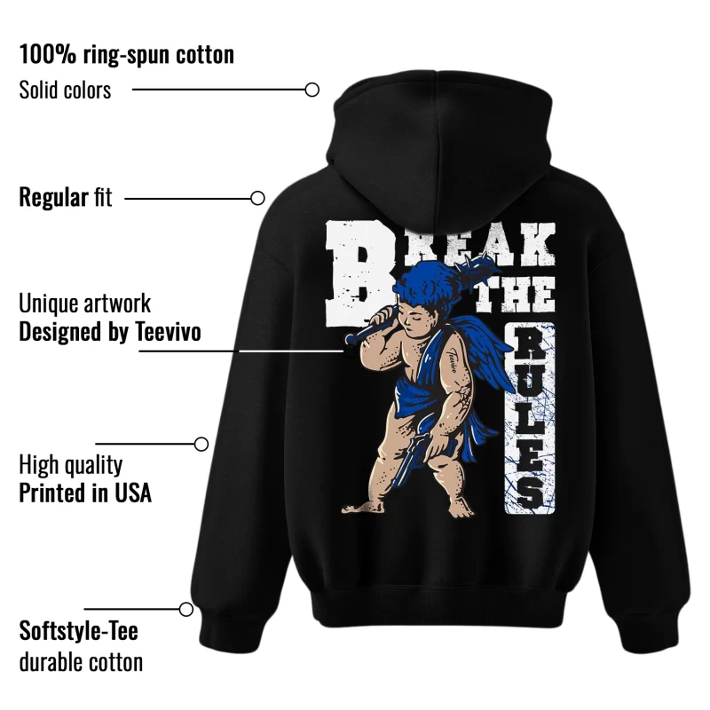 TeeVivo Hoodie Match Air Jordan 1 Retro Low OG Game Royal Break the rules – Air Jordan 1 Hoodie, AJ1 Hoodie