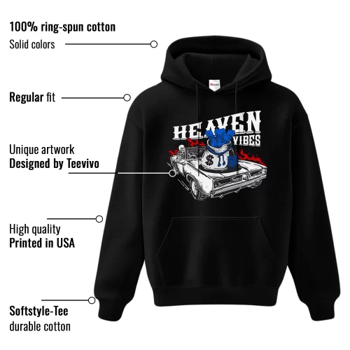 TeeVivo Hoodie Match Air Jordan 1 Retro Low OG Game Royal Heaven vibes – Air Jordan 1 Hoodie, AJ1 Hoodie