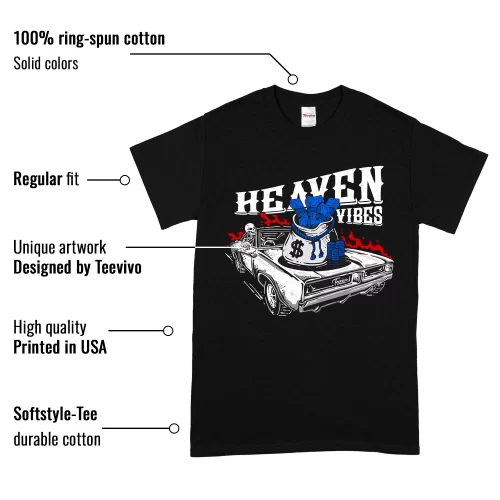 TeeVivo T-Shirt Match Air Jordan 1 Retro Low OG Game Royal Heaven vibes – Air Jordan 1 Shirt, AJ1 Shirt