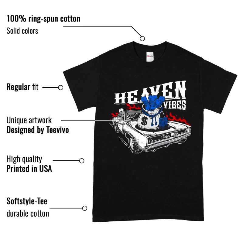 TeeVivo T-Shirt Match Air Jordan 1 Retro Low OG Game Royal Heaven vibes – Air Jordan 1 Shirt, AJ1 Shirt