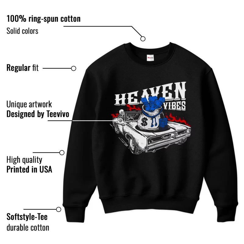 TeeVivo Sweatshirt Match Air Jordan 1 Retro Low OG Game Royal Heaven vibes – Air Jordan 1 Sweatshirt, AJ1 Sweatshirt