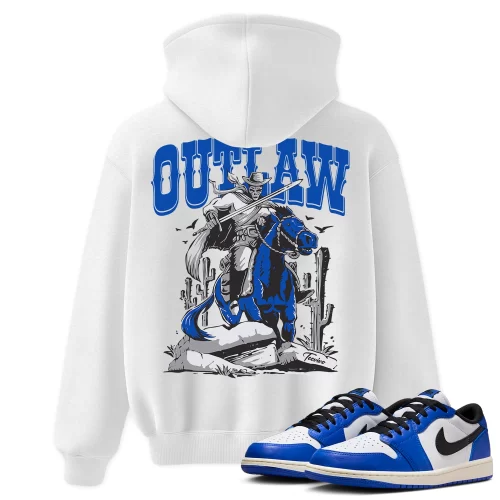 TeeVivo Hoodie Match Air Jordan 1 Retro Low OG Game Royal Outlaw – Air Jordan 1 Hoodie, AJ1 Hoodie