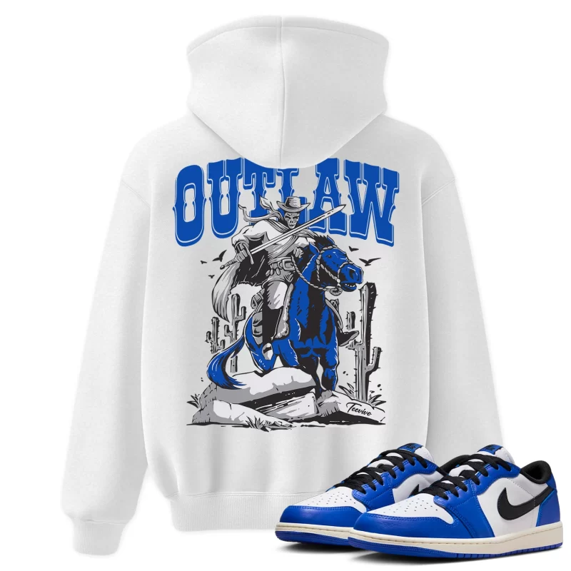 TeeVivo Hoodie Match Air Jordan 1 Retro Low OG Game Royal Outlaw – Air Jordan 1 Hoodie, AJ1 Hoodie