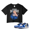 TeeVivo Crop Top Match Air Jordan 1 Retro Low OG Game Royal Trust no one – Air Jordan 1 Crop Top, AJ1 Crop Top