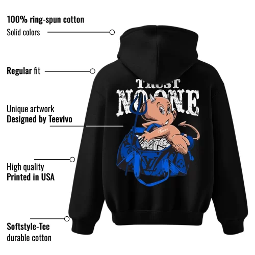 TeeVivo Hoodie Match Air Jordan 1 Retro Low OG Game Royal Trust no one – Air Jordan 1 Hoodie, AJ1 Hoodie